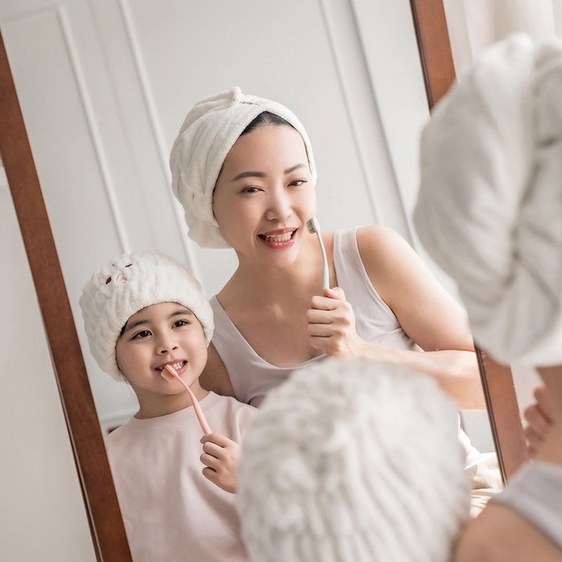 SANSO LIFE 美食系列超細纖維擦頭包巾(兩款可選) - 衛浴用品/浴室收納 - 聚酯纖維 