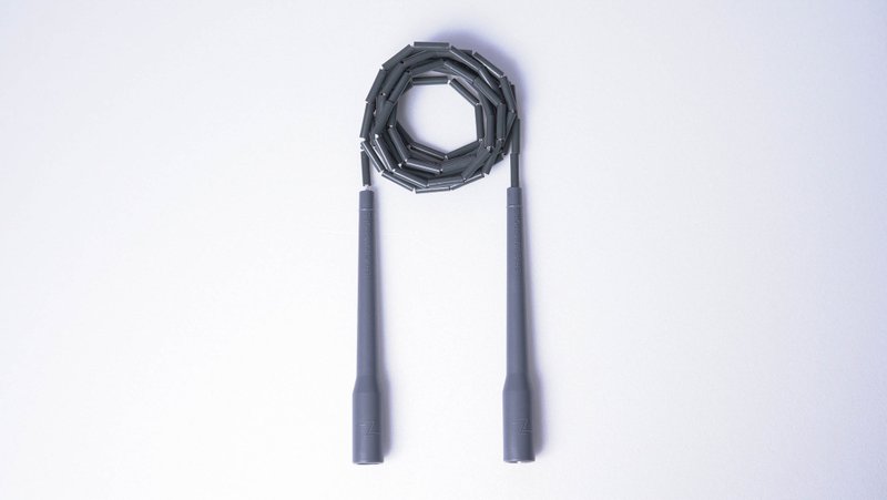 2.0 skipping rope, gray wolf - fancy rhythm rope (with drawstring pockets included) - Fitness Equipment - Plastic Gray