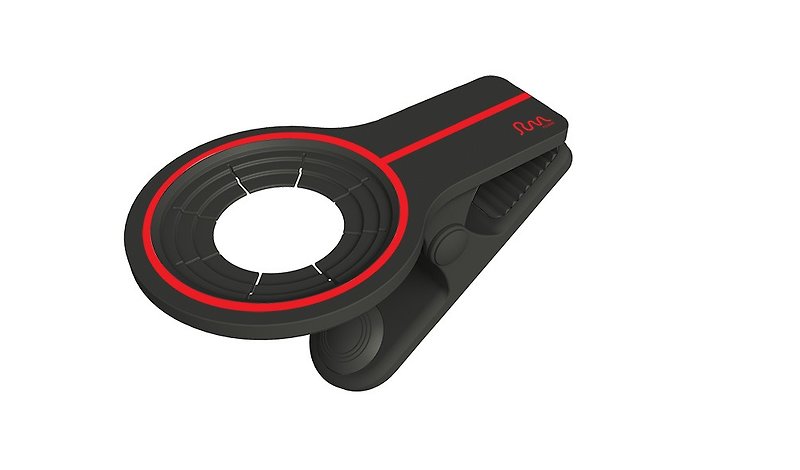 Cupholder clip (Magnifier) - Coasters - Plastic Black