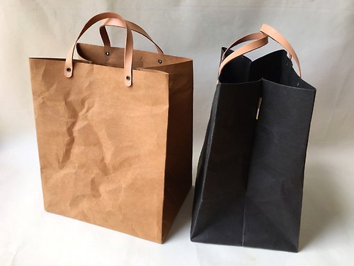 Bellta Studio 手提包 Kraft Paper Minimal Lunch Bag with Handles 防水 /抗撕破 /牛皮紙 /日常包款 /環保袋