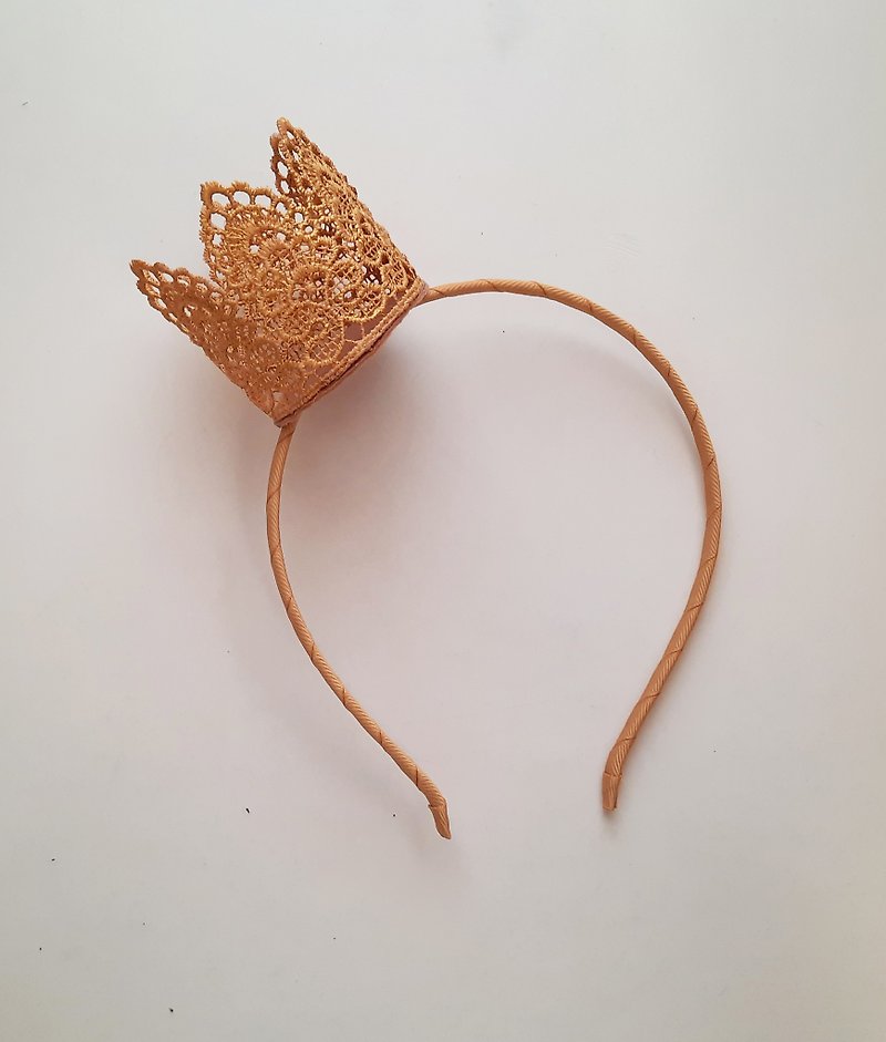 Gold Lace Crown headband
