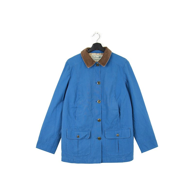 Back to Green :: LLBean Skirt Jacket Sky Blue vintage (L-11) - เสื้อโค้ทผู้ชาย - ผ้าฝ้าย/ผ้าลินิน 