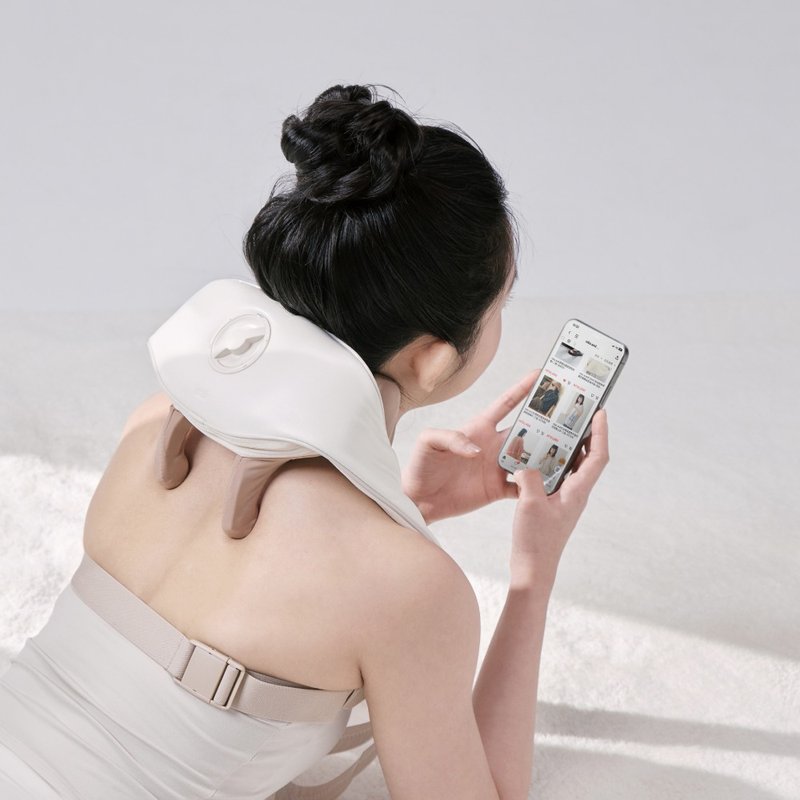 Fioeasy PRO 小脖樂 可調距肩頸按摩器 | 獨家溫熱按摩頭 - 其他家用電器 - 人造皮革 