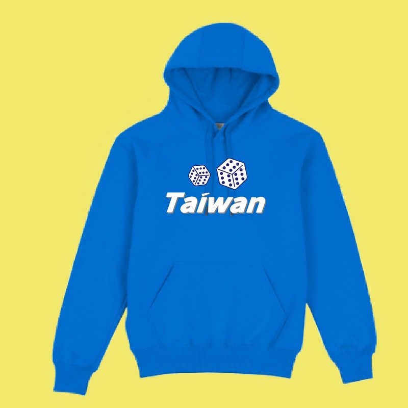 TEAM TAIWAN 棒球 骰子 帽T 衣服 衣服 長袖 黑色 藍色 紅色 白色 - 男 T 恤 - 棉．麻 多色