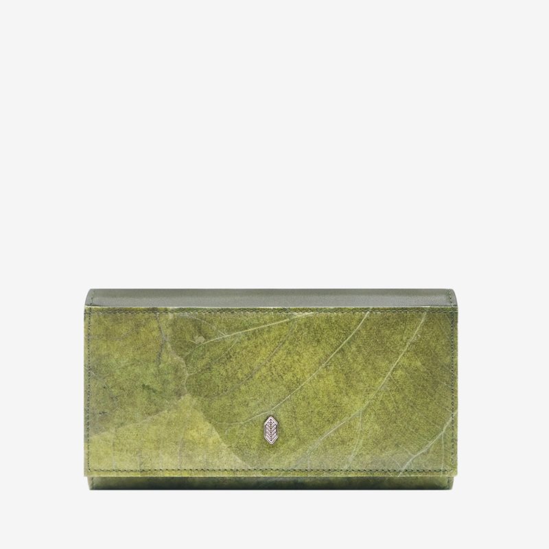 Vegan Fold-over Purse - Olive - Wallets - Pigment Green