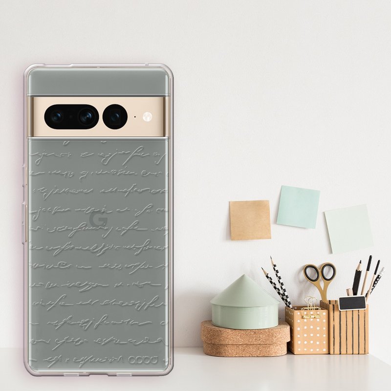 Pixel 7系列 浮雕感輕薄軍規防摔手機殼-情書 - 手機殼/手機套 - 其他材質 多色