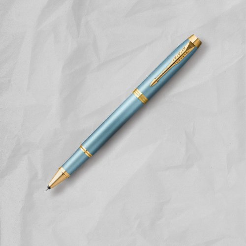 文聚 PARKER 派克 新IM金屬系列 水漾藍 鋼珠筆 免費刻字 (原廠正貨)