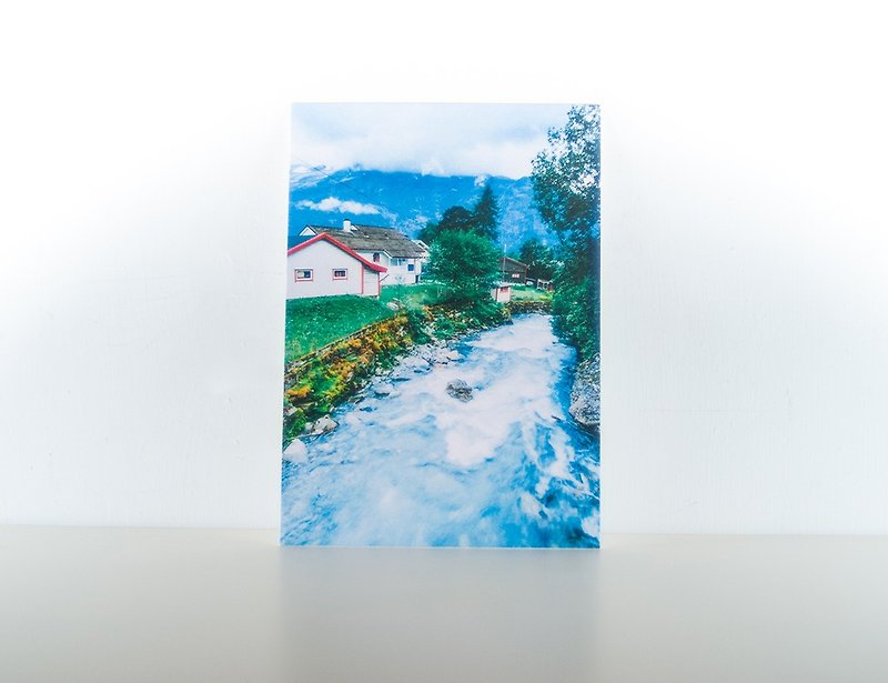 Photographic Postcard: Rivulet, Lofthus, Hordaland, Norge - Cards & Postcards - Paper Blue
