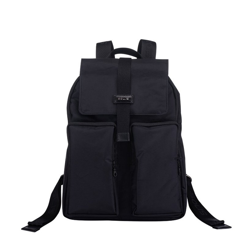 Fairy! Series│Smokey Black Style │Causal Backpack - กระเป๋าเป้สะพายหลัง - วัสดุอื่นๆ สีดำ