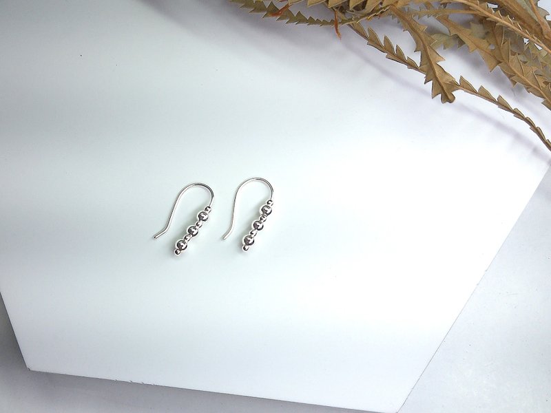 S Lee Little Day Series-Wenqing Xiaowanzi Ear Hooks\Ear Needles\Earrings (925 Silver ) - Earrings & Clip-ons - Sterling Silver 