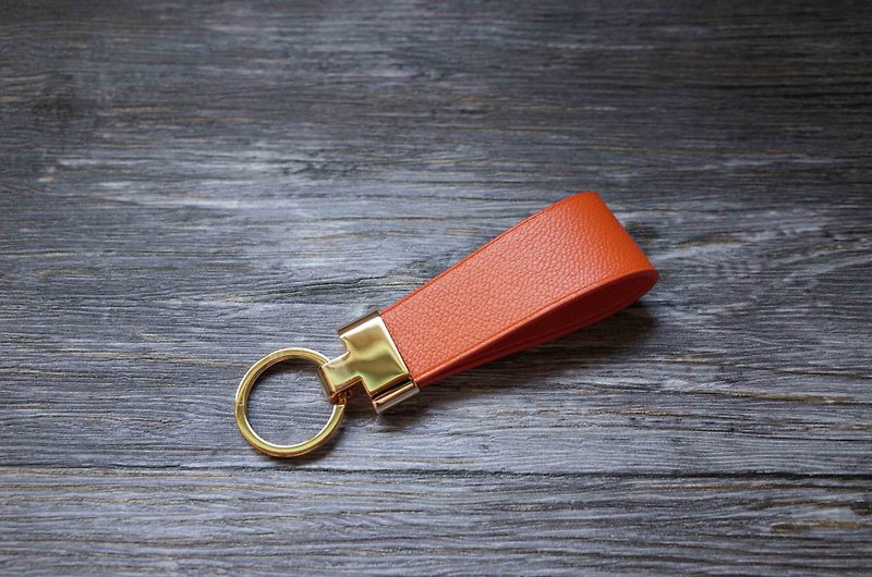 French goatskin key ring_wide tail version - Keychains - Genuine Leather Multicolor