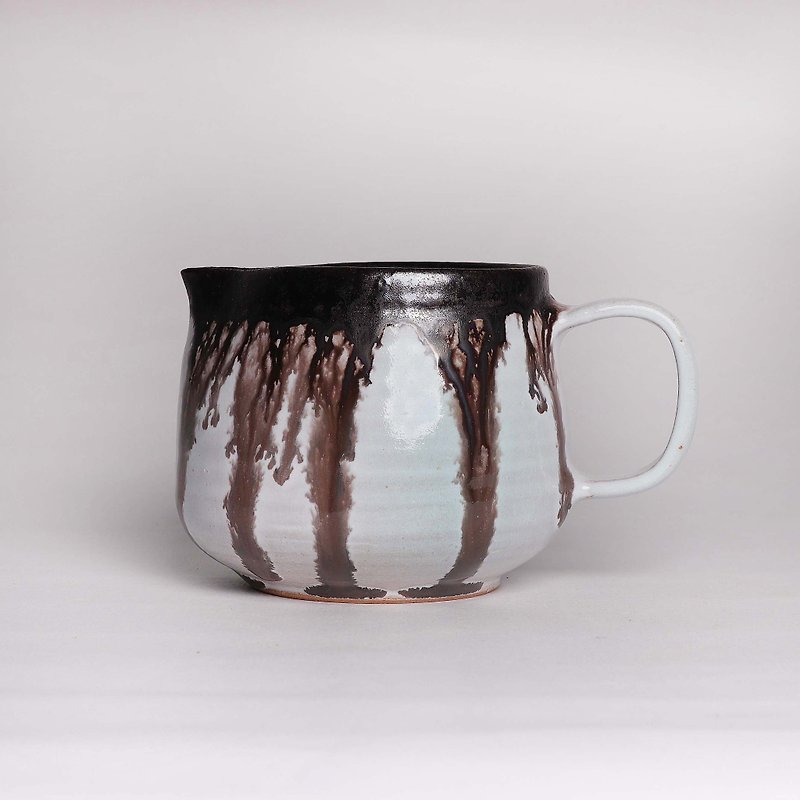 Ming bud kiln l enamel glaze bronze glaze tea sea - ถ้วย - ดินเผา หลากหลายสี