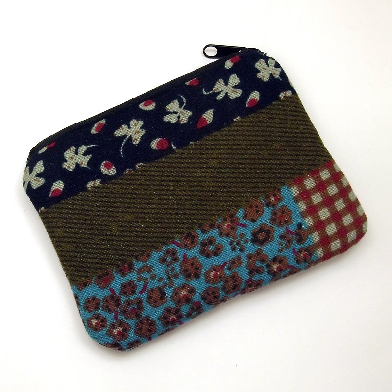 Zipper pouch / coin purse (padded) (ZS-213) - Coin Purses - Cotton & Hemp Multicolor