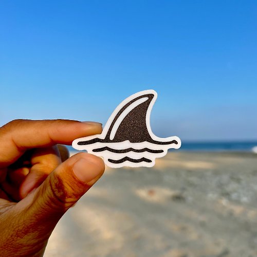 海海 海派- 海洋系列 03 Shark fin鯊魚鰭 防水貼紙