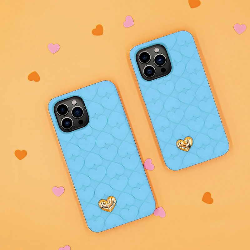 iPhone 13 / 13 Pro - Heart with Love (Blue) - Phone Cases - Silicone Blue