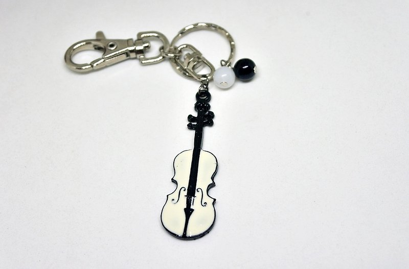 >>>>Key ring + pendant - violinist - => limited x1 - Keychains - Other Metals Black