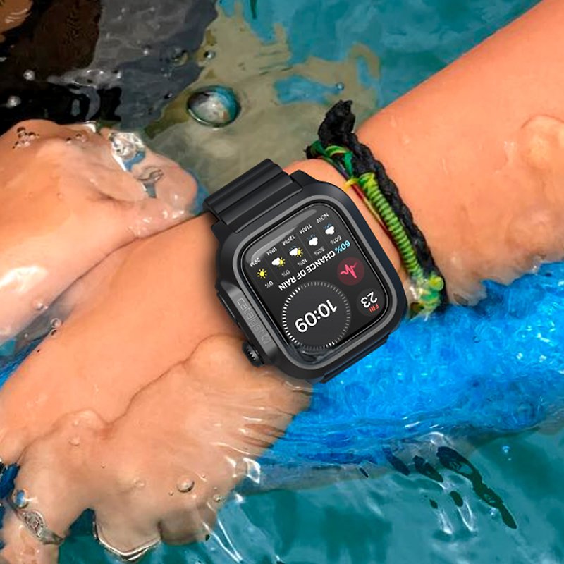 CATALYST Apple Watch S8/S7 45mm Ultra Slim Waterproof Case - อื่นๆ - ซิลิคอน สีดำ