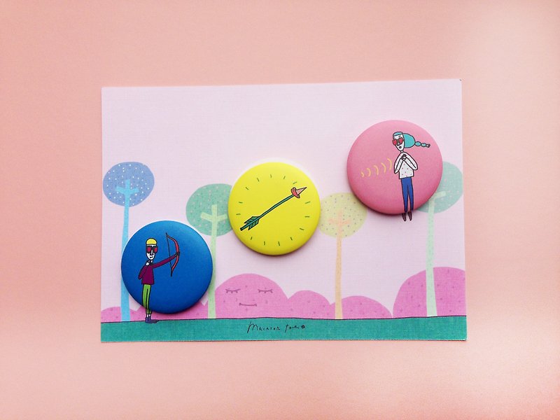 Arrow | Pin Set(3 in) - Badges & Pins - Plastic Multicolor