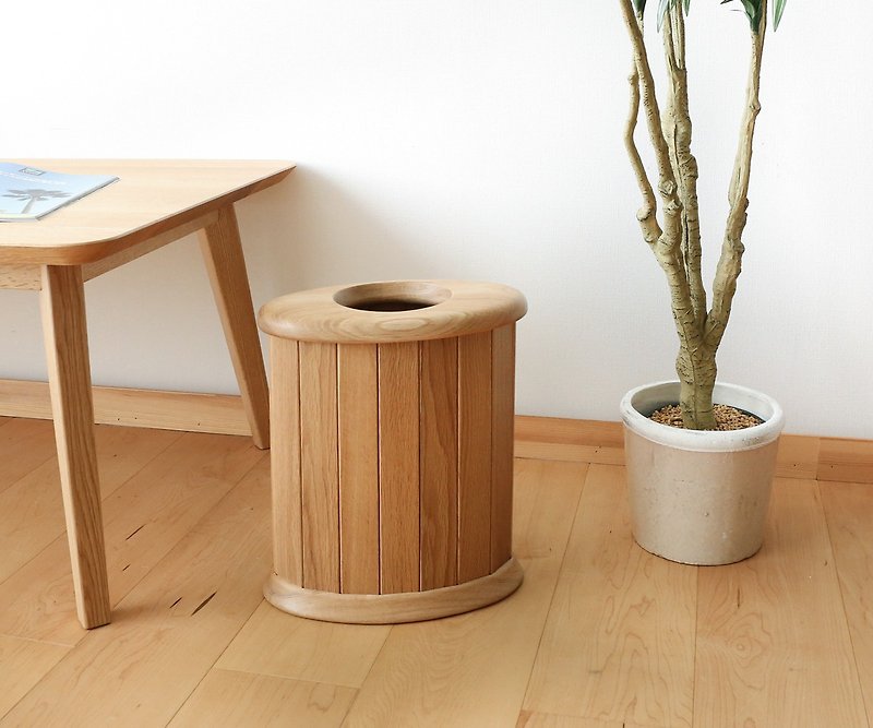 Asahikawa Craft Sasaki Crafts Natural wood Wastebasket - Trash Cans - Wood 