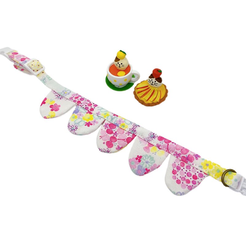 MaoFenBiBi Full Bloom-Limited Japanese Cloth-Handmade Petal Necklace & Handmade Necklace - Collars & Leashes - Cotton & Hemp 