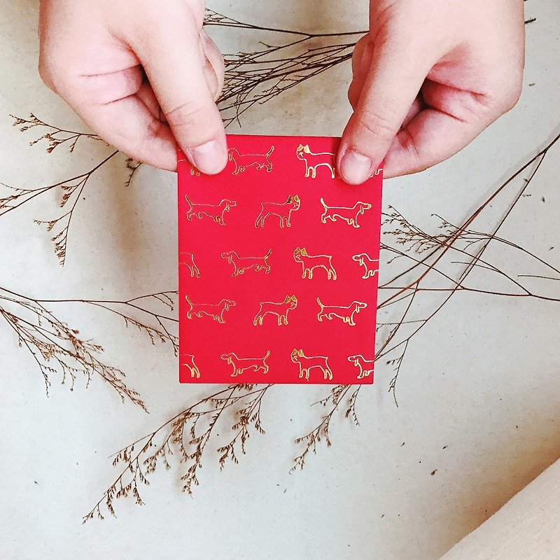 赤い封筒/たいたいラッキー/スモールタイプ-スリーエントリー - ご祝儀袋・ポチ袋 - 紙 レッド