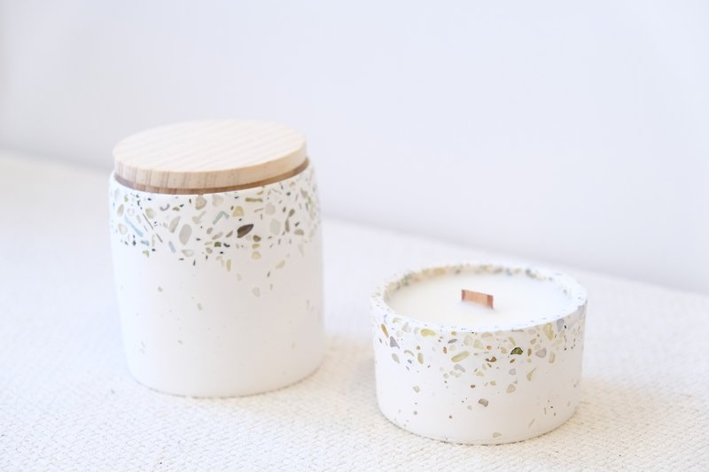 Terrazzo Container Candle - Color - Candles & Candle Holders - Wax 