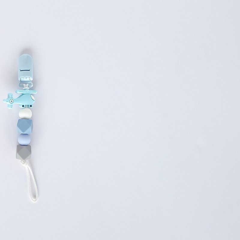 5顆 無字 直升機 客製化奶嘴鏈 - 寶寶/兒童玩具/玩偶 - 其他材質 多色