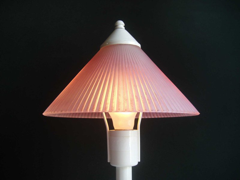 【Old Time OLD-TIME】Early second-hand Taiwan-made glass table lamp - Lighting - Other Materials 