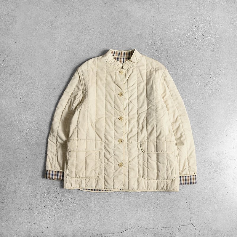 Aquascutum 衍縫外套 / Vintage 古著 - 女大衣/外套 - 其他材質 白色