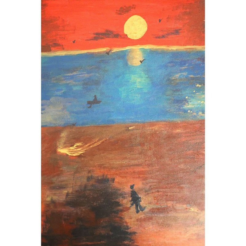 油畫畫作 含畫框 - 海報/掛畫/掛布 - 其他材質 
