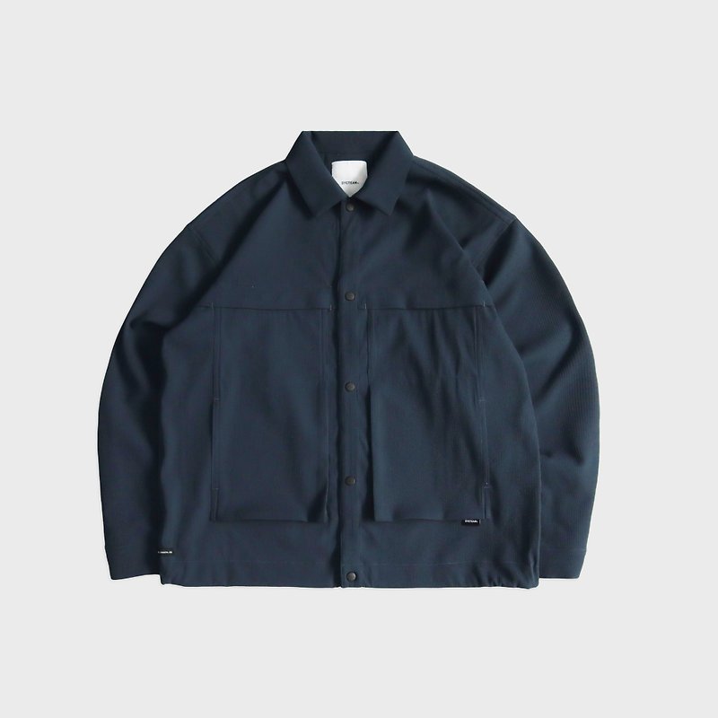 DYCTEAM - RePET Patch pocket shirt (dark blue) - Men's Shirts - Other Materials Blue