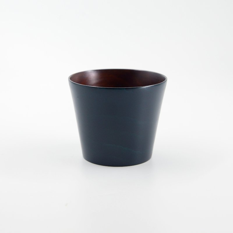 本色漆器 - 茶杯 - 杯/玻璃杯 - 木頭 藍色