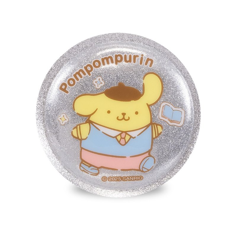 三麗鷗聯名 替換式魔鬼氈特大徽章-布丁狗 Pom Pom Purin - 徽章/別針 - 其他材質 黃色