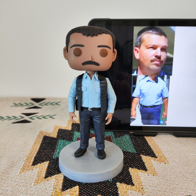 【客製化3D人像公仔】訂製手工Funko Pop男生朋友老公生日禮物 - 公仔/玩偶 - 黏土 多色