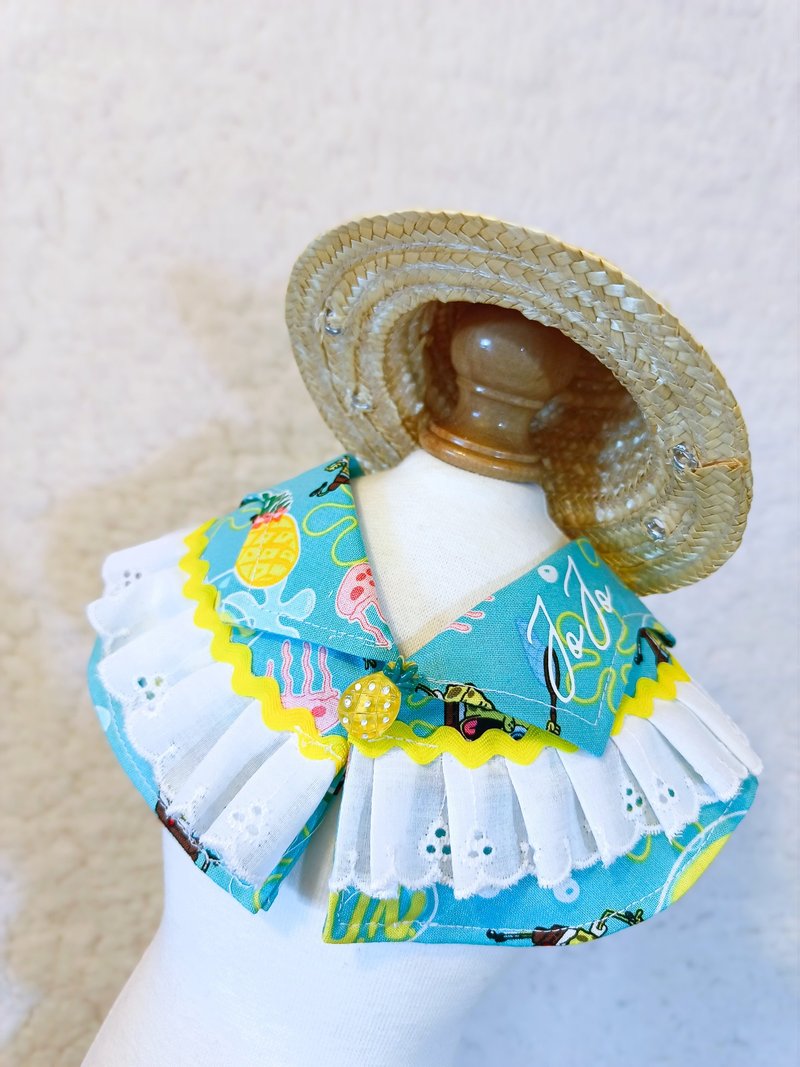 Summer Aloha 夏老威恤衫造型頸飾 寵物 貓犬 狗狗 頸項 collar - 寵物衣服 - 棉．麻 紅色