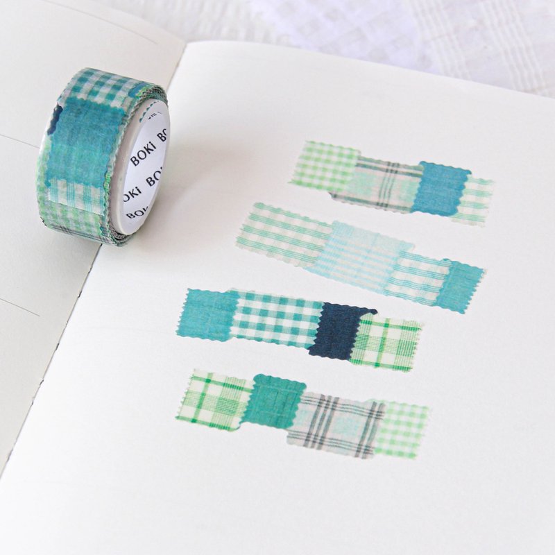 Swatch Die-cut Masking Tape | Teal Green - 紙膠帶/和紙/PET - 紙 綠色