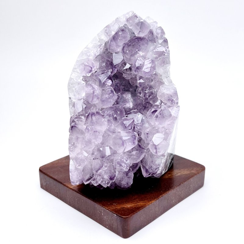 盛開。原礦 療癒 淨化 財富 貴人 l 紫晶鎮 紫水晶 花球 l - 擺飾/家飾品 - 水晶 紫色