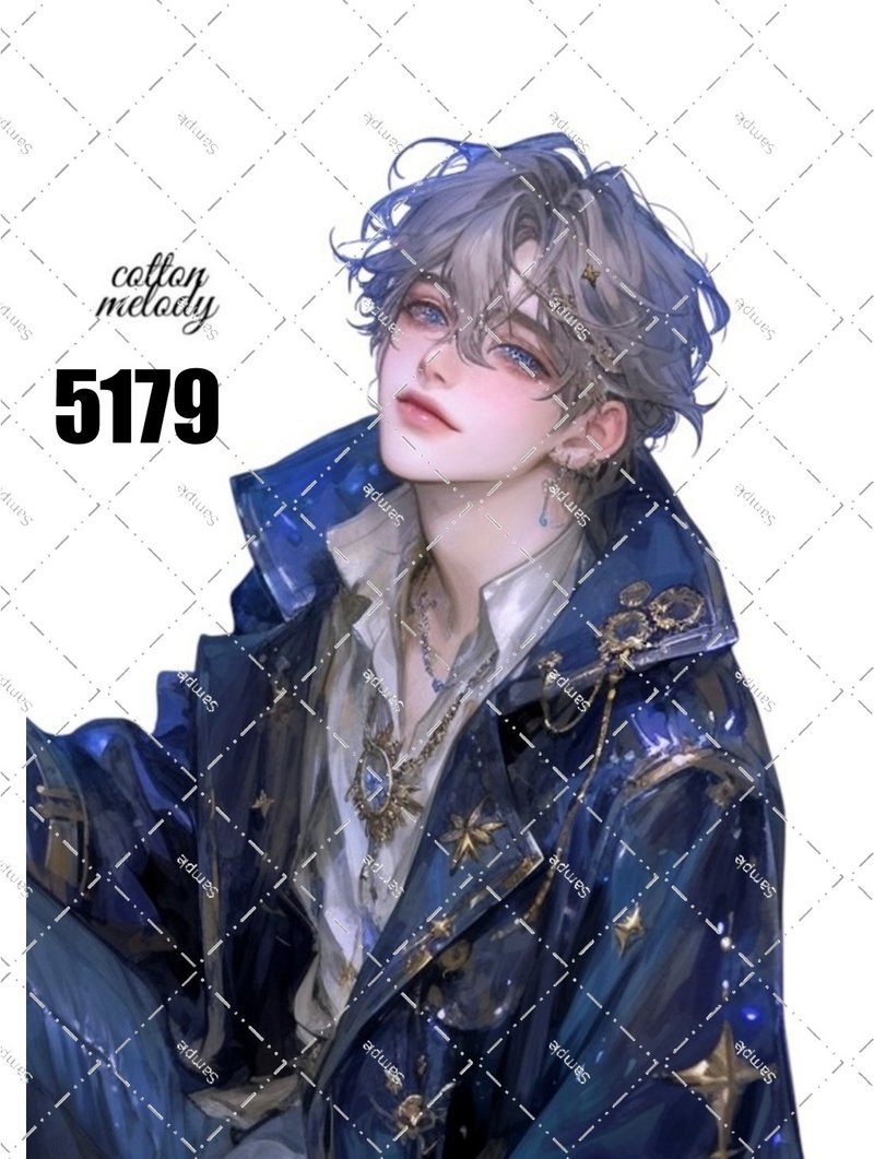 original sticker no.5179 人物ステッカー オリジナルステッカー オリジナル人物ステッカー 装飾ステッカー cotton melody - 貼紙 - 紙 
