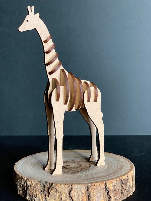 EYEDESIGN看見設計 3D立體動物拼圖 長頸鹿Giraffe