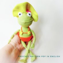 Digital】Set crochet pattern pdf frog with movable paws Digital】Set crochet pattern pdf frog with movable paws