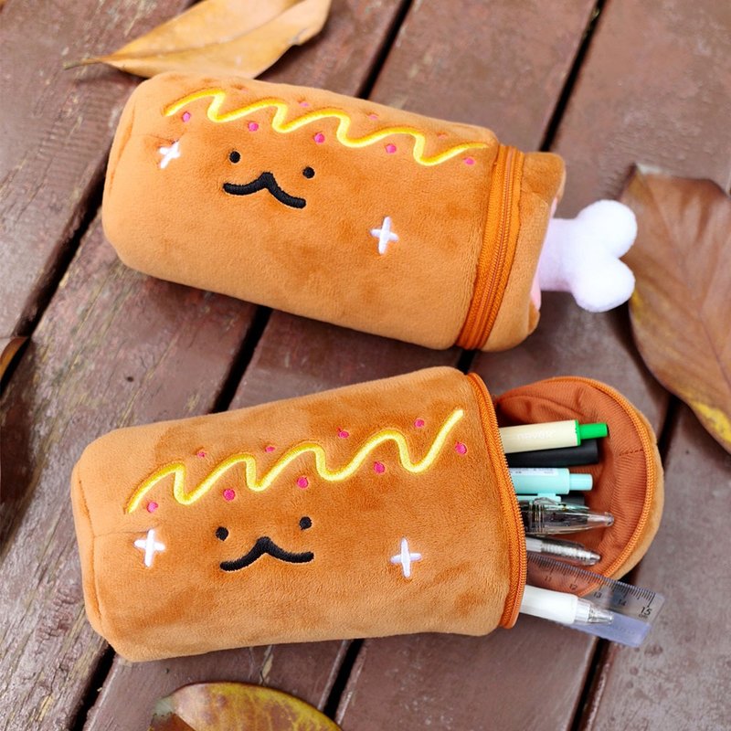 Yuguoshan original ham plush pencil case cute stationery bag large capacity student pencil storage bag - กล่องดินสอ/ถุงดินสอ - วัสดุอื่นๆ 