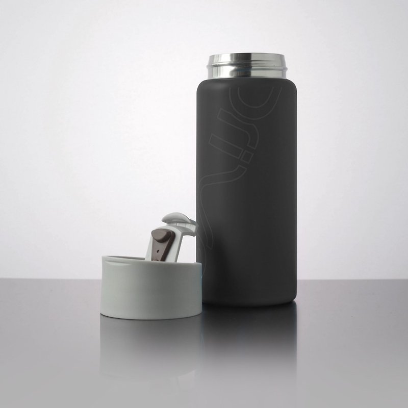 【Accessories】 Driver hot and cold accompanying Ice Cup - accompanied by flip cover (gray) - อื่นๆ - พลาสติก สีเทา