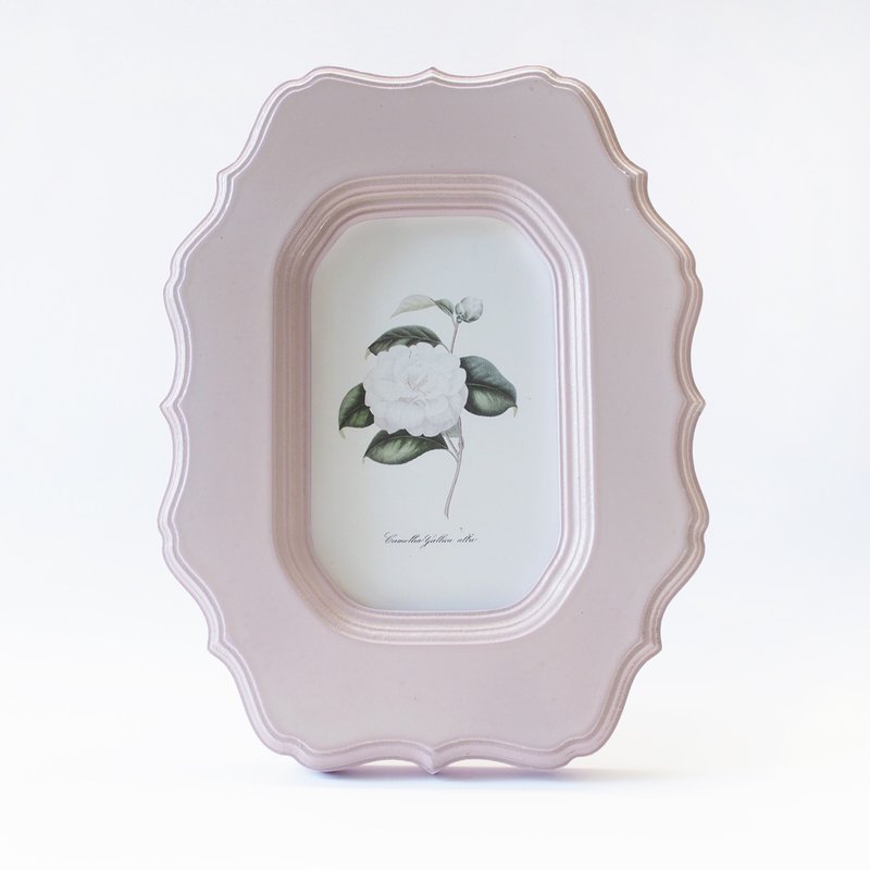 Vintage Bold 5x7.5 photo frame glossy pink vintage style - 相框/畫框 - 木頭 粉紅色