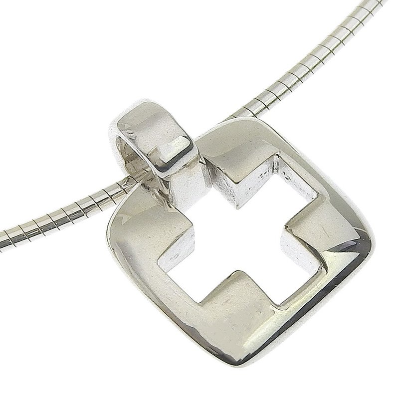 【日本直送】ティファニー TIFFANY&Co. ピアストクロス チョーカー オメガチェーン シルバー925 約6.9g レディース【中古】 - 頸鏈 - 銀 銀色