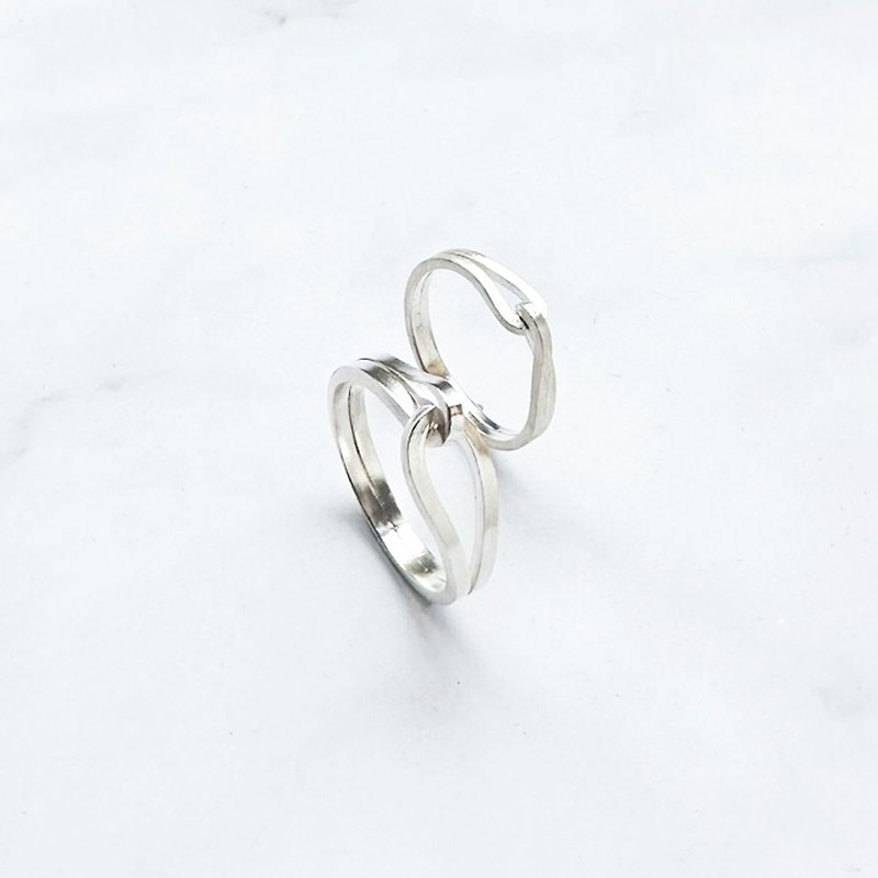 DIY handmade silver jewelry tutorial volume | Traction sterling silver couple rings | - งานโลหะ/เครื่องประดับ - เงินแท้ 