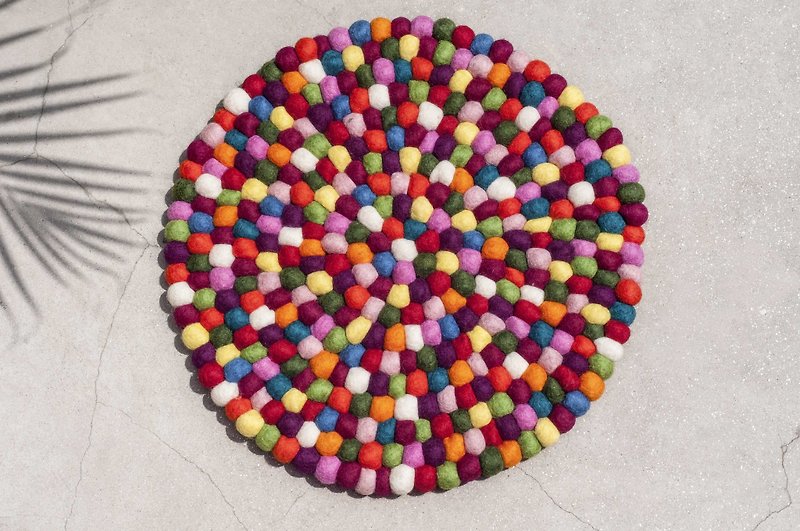 Chinese Valentine's Day Gift Wool Felt Wool Felt Rugs Wool Felt Ball Mats Wool Felt Upholstery - Candy - Rugs & Floor Mats - Wool Multicolor