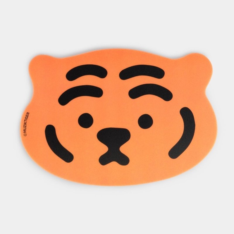 Lying fat tiger big head PVC mouse pad Tiger face - แผ่นรองเมาส์ - วัสดุอื่นๆ 