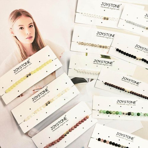 33小物 x JOYSTONE 客製化禮物 祝福金旺旺水晶手串 14K金包金金珠好運x輕寶石 11選1
