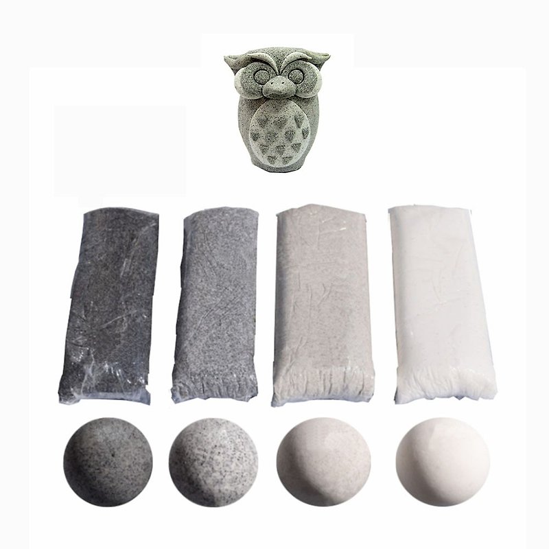 石頭黏土150g(黑、素、灰、白) - 其他 - 黏土 多色