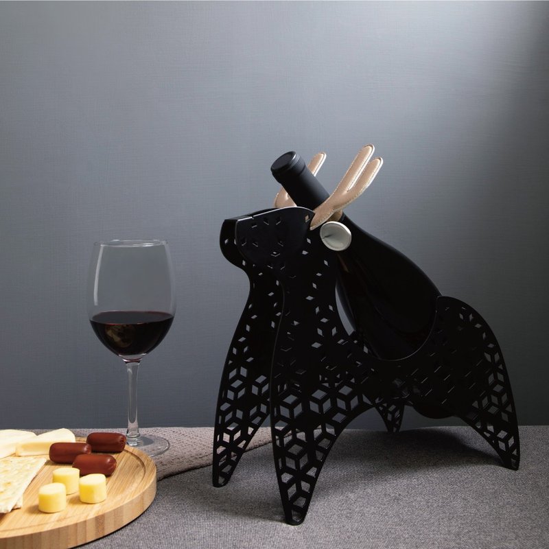 Home - Reindeer - Wine Rack - ของวางตกแต่ง - หนังเทียม หลากหลายสี